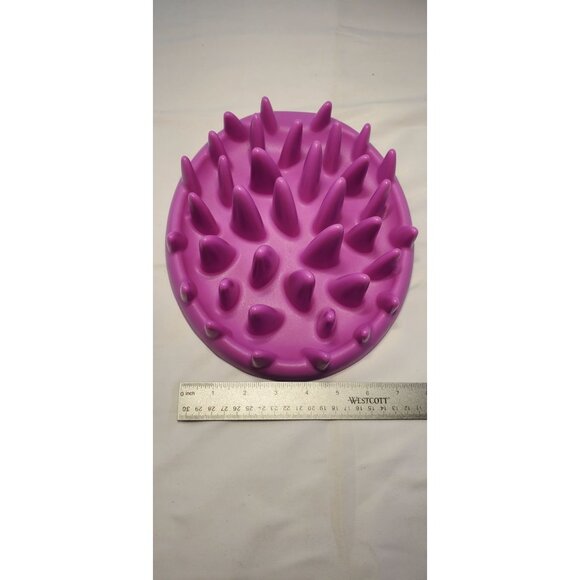 Catch Interactive Cat Dog Feeder Pet Slow Down Eating Bowl Pink - Picture 6 of 6